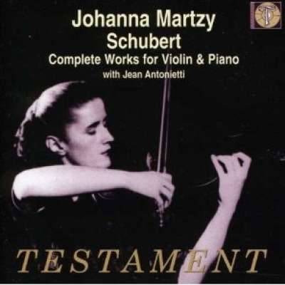 Sonata for Violin and Piano in A major, D 574/ Op.162 (Johanna Martzy, Jean Antonietti)