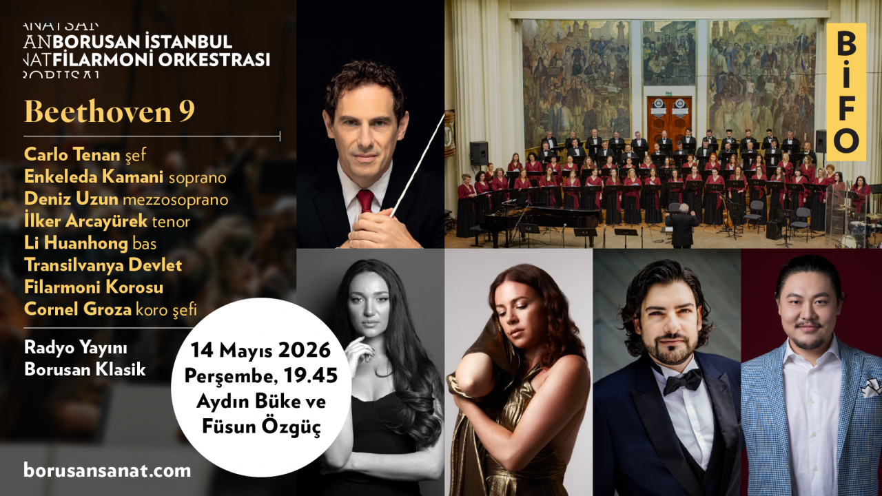 BİFO: BEETHOVEN 9 - 14 MAYIS 2026 - İstanbul Lütfi Kırdar Asım Kocabıyık Anadolu Oditoryumu